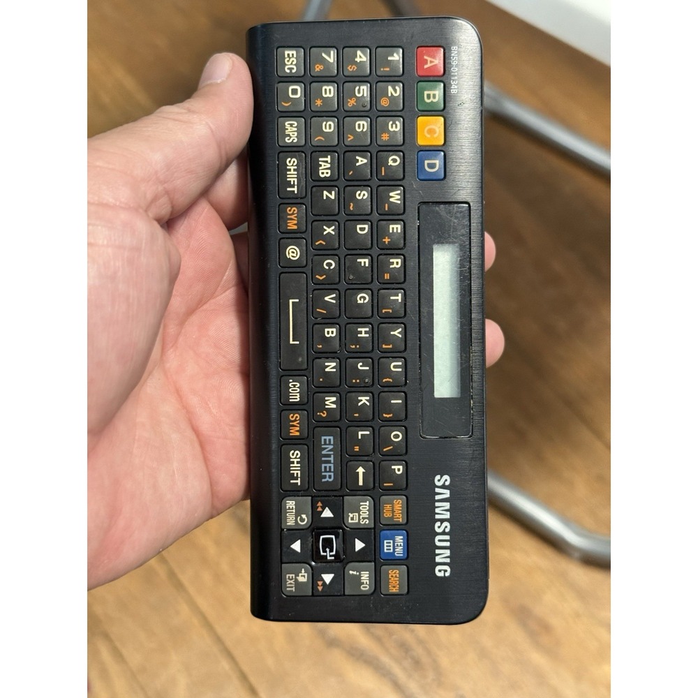 OEM SAMSUNG Smart TV QWERTY Keyboard Remote Control BN59-01134B, Good Condition